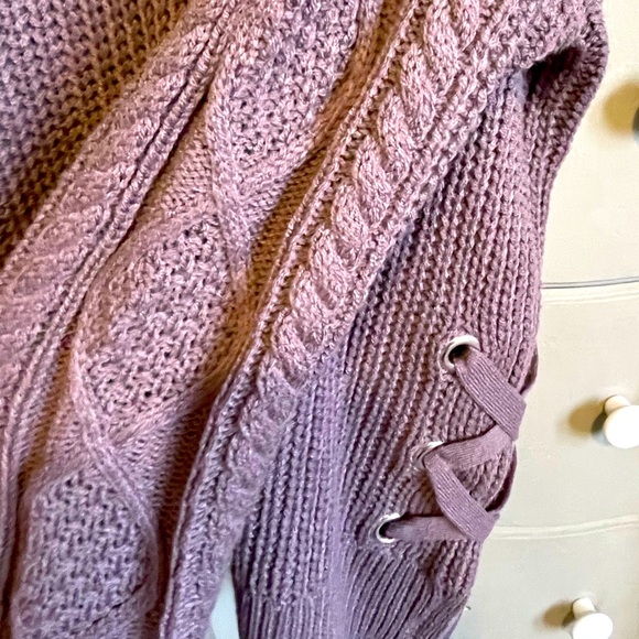 Purple cardigan. Like new! - Picture 3 of 4